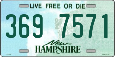 NH license plate 3697571