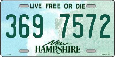 NH license plate 3697572