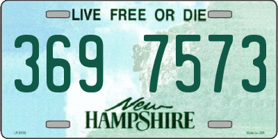 NH license plate 3697573