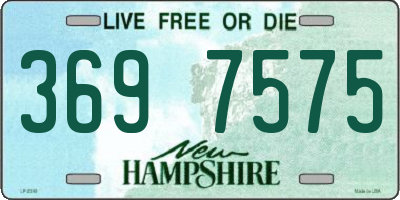 NH license plate 3697575