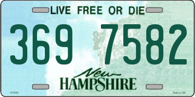 NH license plate 3697582