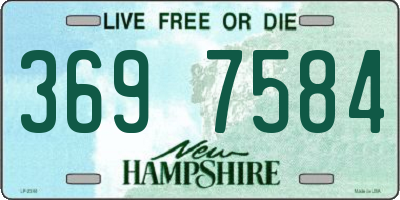 NH license plate 3697584