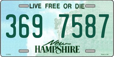 NH license plate 3697587