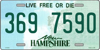 NH license plate 3697590