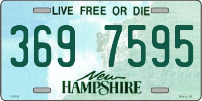 NH license plate 3697595