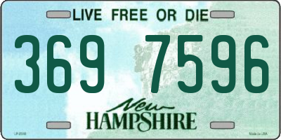 NH license plate 3697596