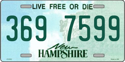 NH license plate 3697599