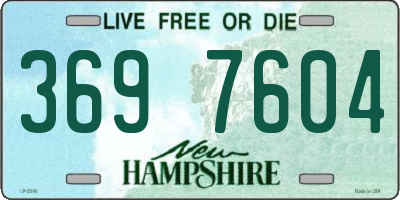 NH license plate 3697604