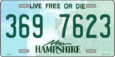 NH license plate 3697623