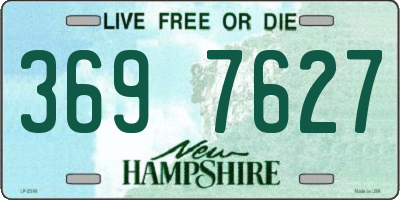 NH license plate 3697627