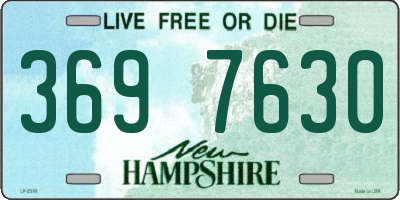 NH license plate 3697630