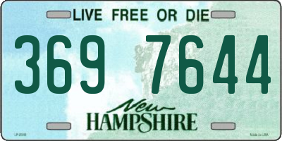 NH license plate 3697644