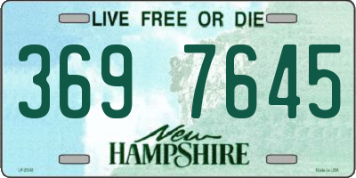 NH license plate 3697645
