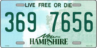 NH license plate 3697656