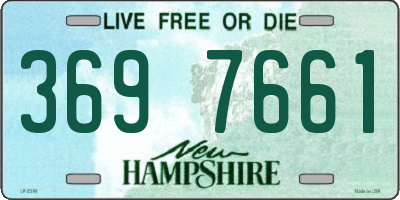 NH license plate 3697661