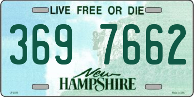 NH license plate 3697662