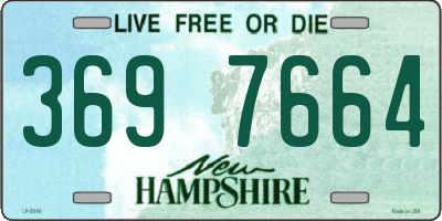 NH license plate 3697664