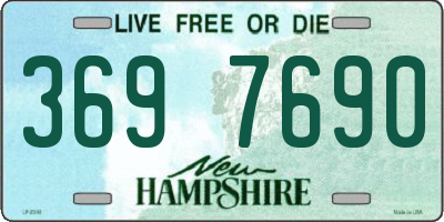 NH license plate 3697690