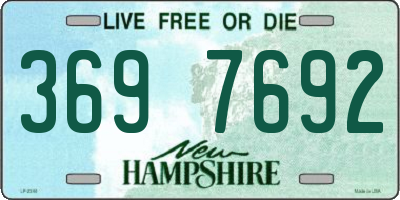 NH license plate 3697692