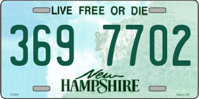 NH license plate 3697702