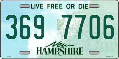 NH license plate 3697706