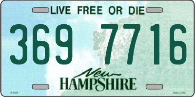 NH license plate 3697716