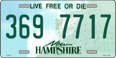 NH license plate 3697717
