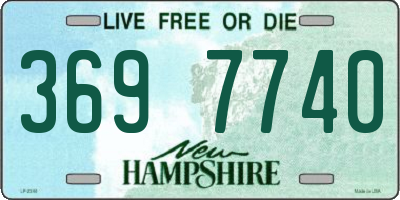 NH license plate 3697740