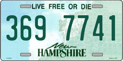 NH license plate 3697741