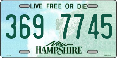 NH license plate 3697745
