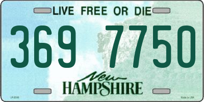 NH license plate 3697750
