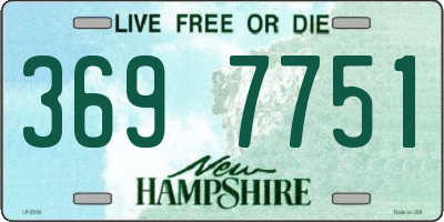 NH license plate 3697751