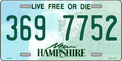 NH license plate 3697752