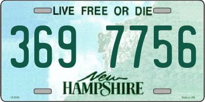 NH license plate 3697756