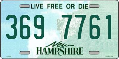NH license plate 3697761