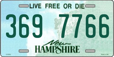 NH license plate 3697766
