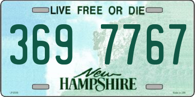 NH license plate 3697767