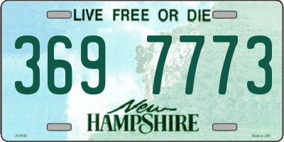 NH license plate 3697773