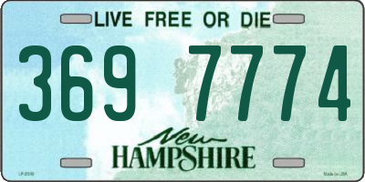NH license plate 3697774