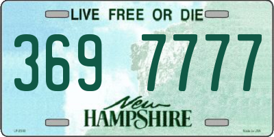 NH license plate 3697777