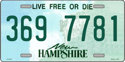 NH license plate 3697781