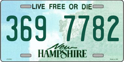NH license plate 3697782
