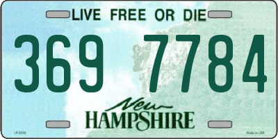 NH license plate 3697784