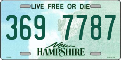 NH license plate 3697787