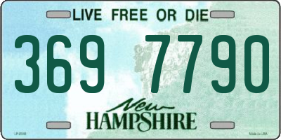 NH license plate 3697790