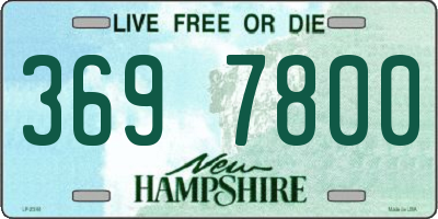 NH license plate 3697800