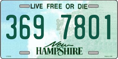 NH license plate 3697801