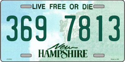 NH license plate 3697813