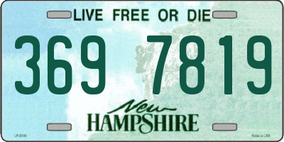 NH license plate 3697819