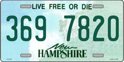 NH license plate 3697820